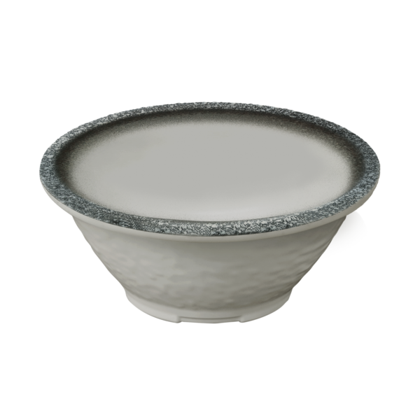 6 1/2" Pine Round Bowl - Graphite