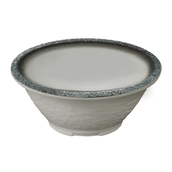 8 1/2" Pine Round Bowl - Graphite