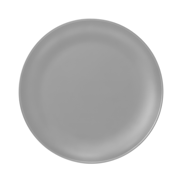 10 1/2” Deep Round Plate - Casa Modern Pewter Grey