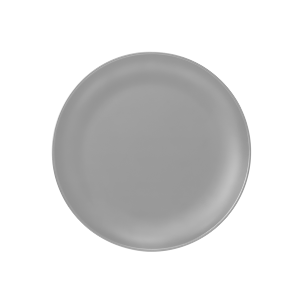 8 1/2” Deep Round Plate - Casa Modern Pewter Grey