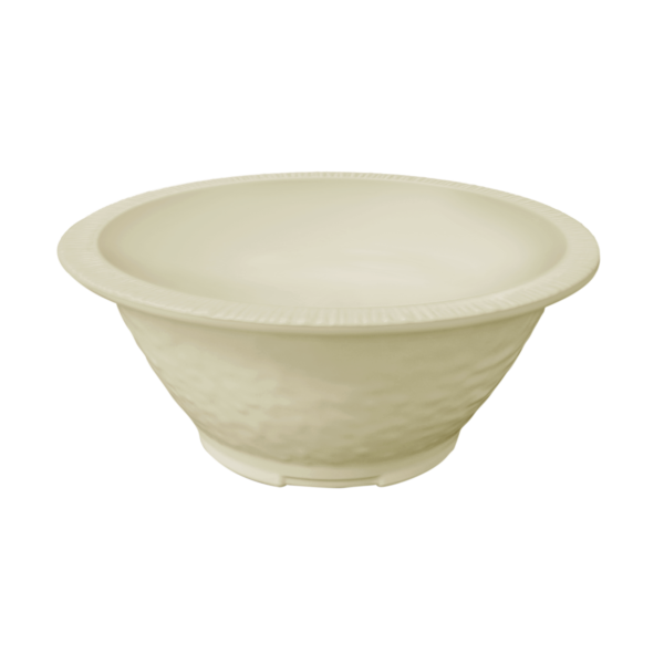 6 1/2" Pine Round Bowl - Vanilla