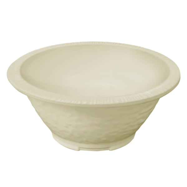8 1/2" Pine Round Bowl - Vanilla