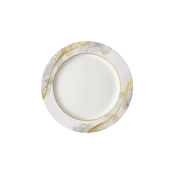 8” Rim Round Plate - Shine Pearl