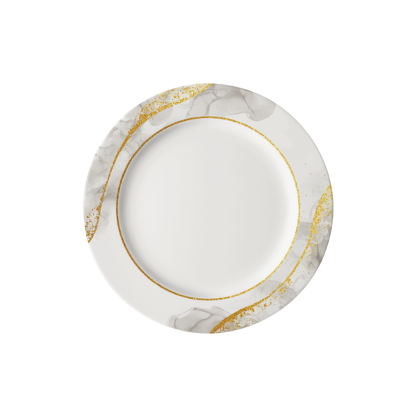 9” Rim Round Plate - Shine Pearl