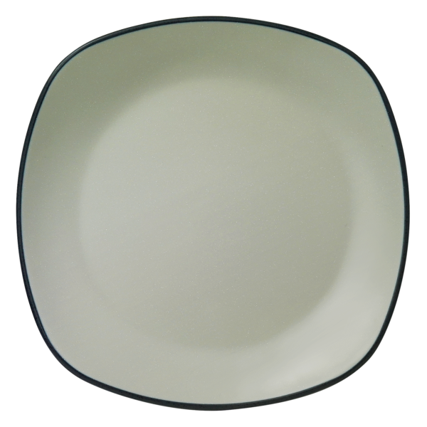 10 1/2" Square Plate - Cloudstone / Blackstone