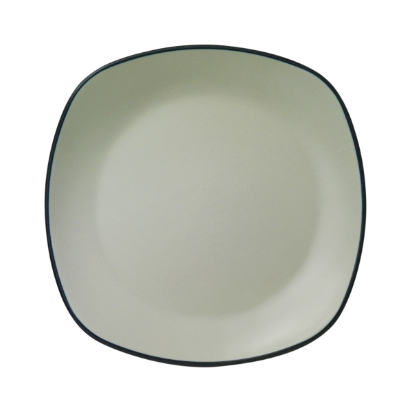 8 1/2" Square Plate - Cloudstone / Blackstone