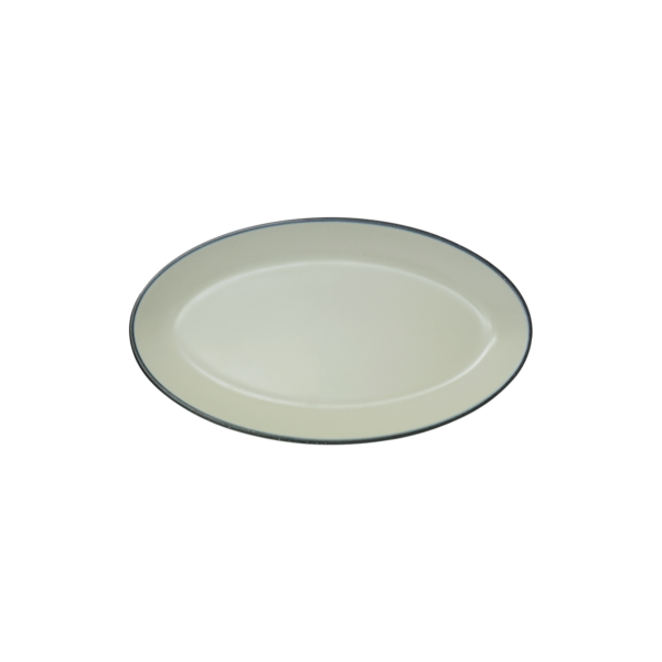 9" Oval Platter - Cloudstone / Blackstone
