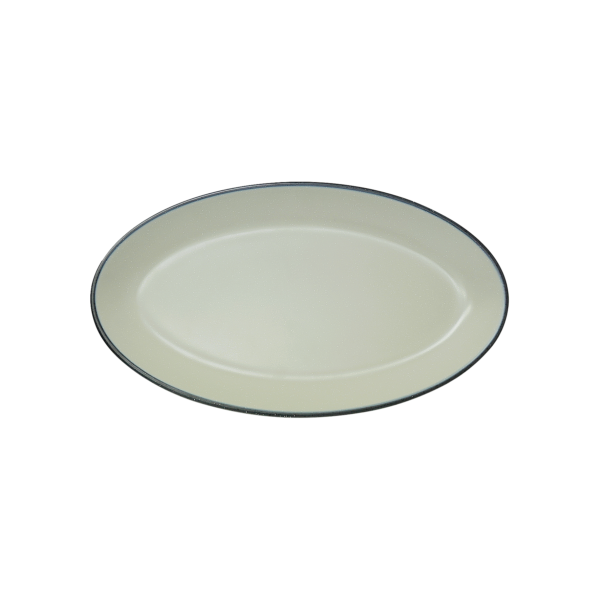 10" Oval Platter - Cloudstone / Blackstone