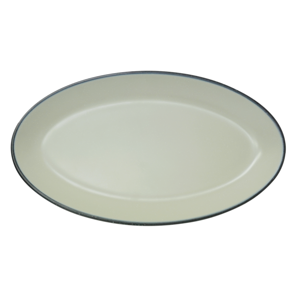 14" Oval Platter - Cloudstone / Blackstone